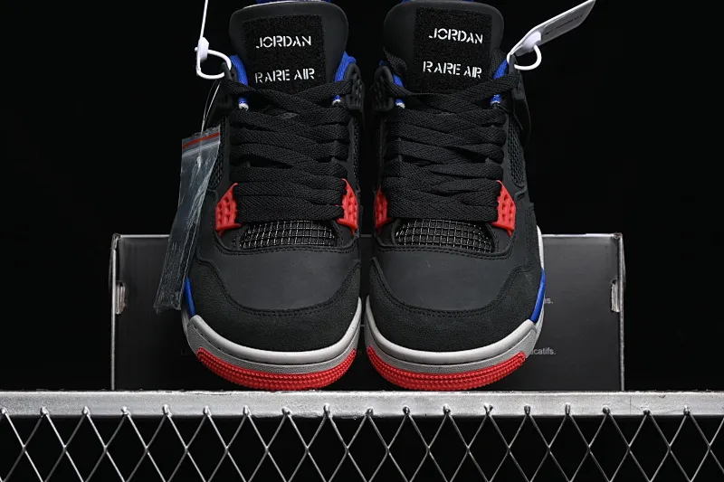 All categories Air Jordan Jordan series basketball shoes Air Jordan 4 Air Jordan 4 Retro "Lase" AJ4 Joe 4 black gray blue color FV5029-003